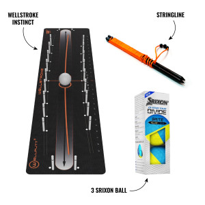 WELLSTROKE INSTINCT + PUTTING STRING + 3 SRIXON BALLS