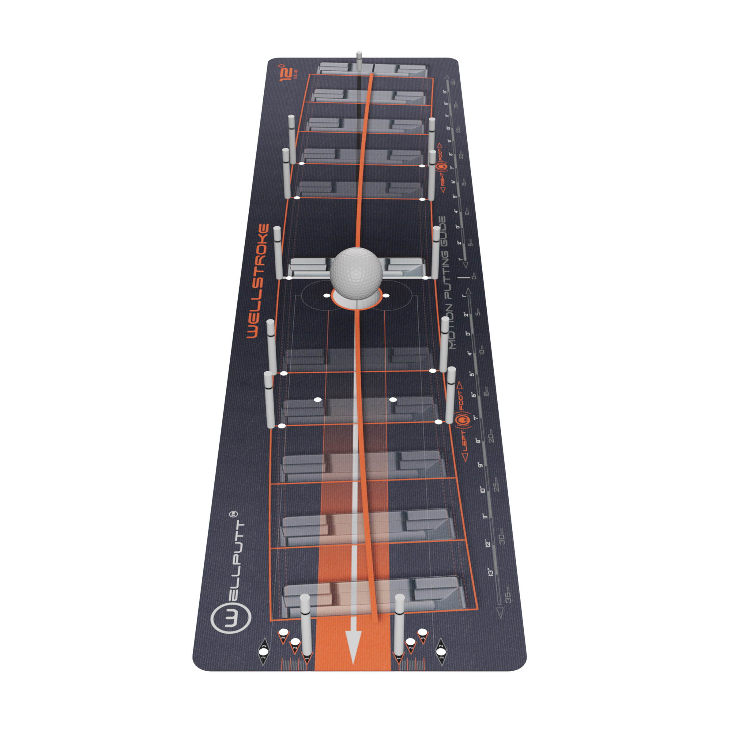 WELLPUTT Wellstroke（ウェルストローク） 15° Wellstroke - The ultimate putting training aid for golf