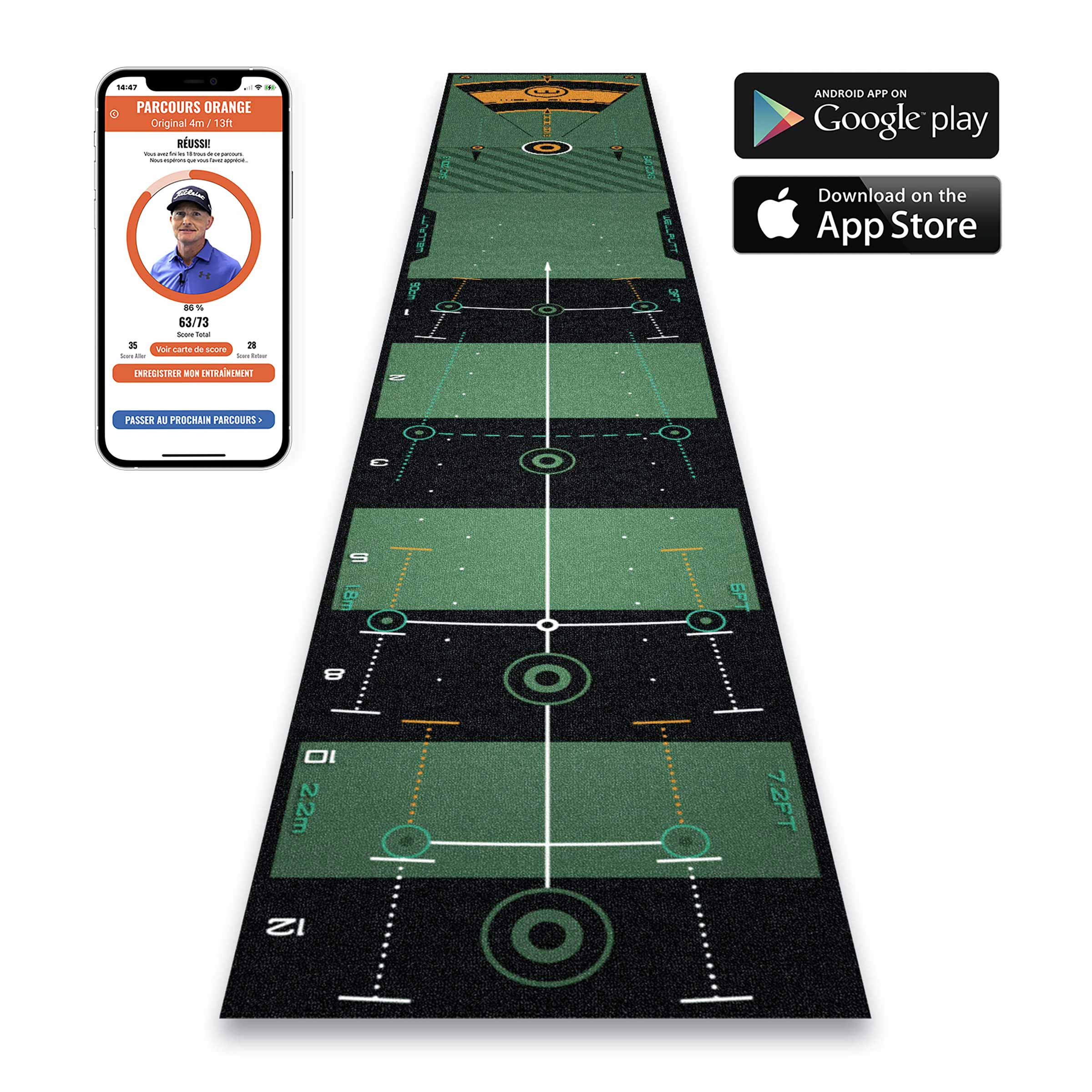 オープニング 大放出セール 10ft - indoor golf mat training Putting Classic Wellputt | その他