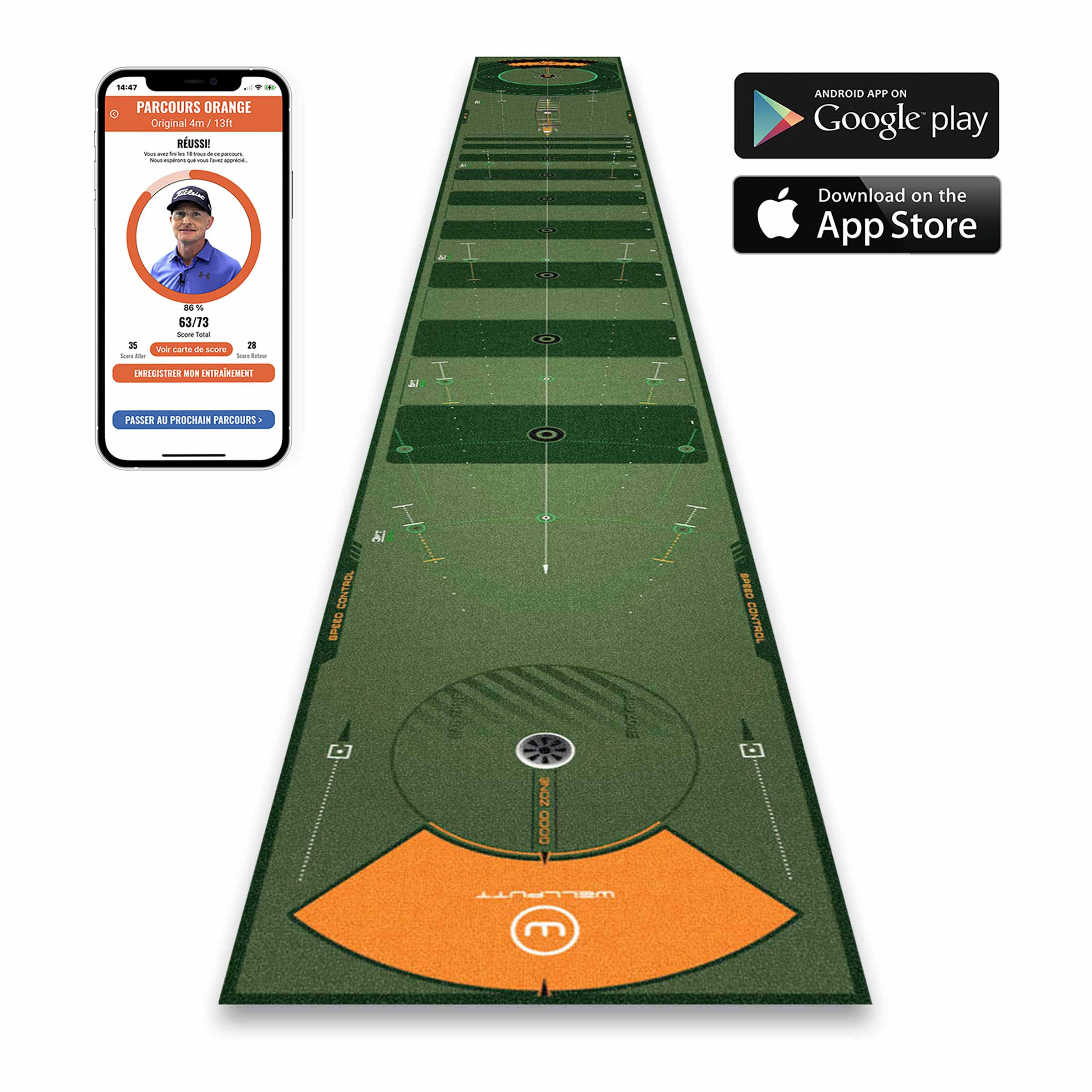 【冬バーゲン★】 mat training Putting golf Wellputt | Classic 26ft - indoor その他