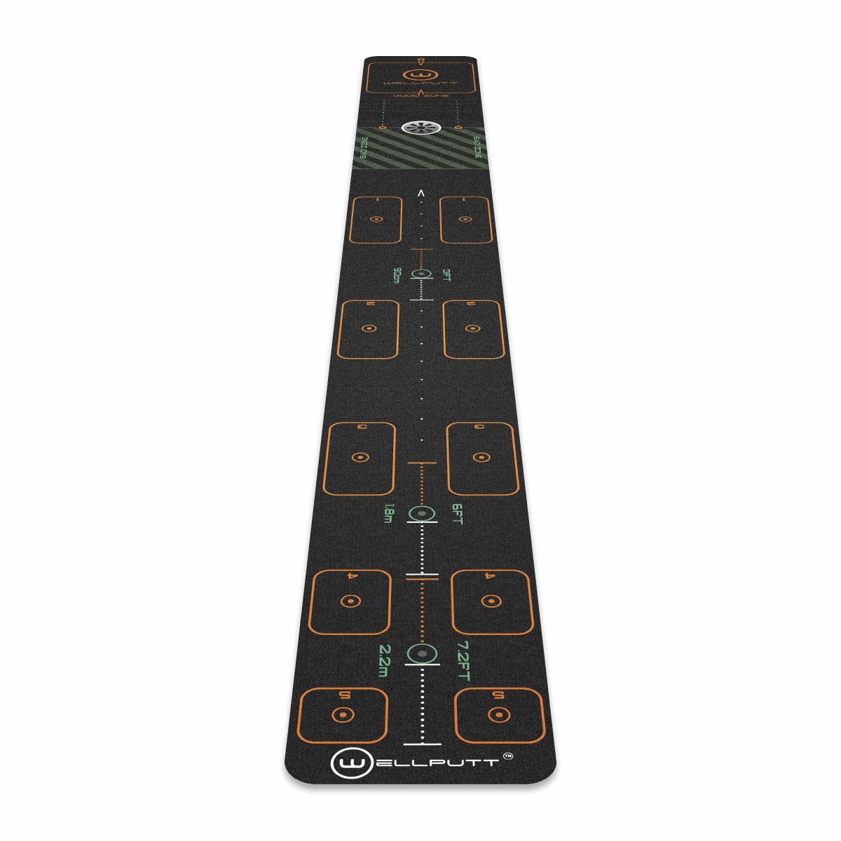 Tapis De Putting Golf Avec Traçage De Trajectoire – Pliable – Plusieurs Modes D'entraînement