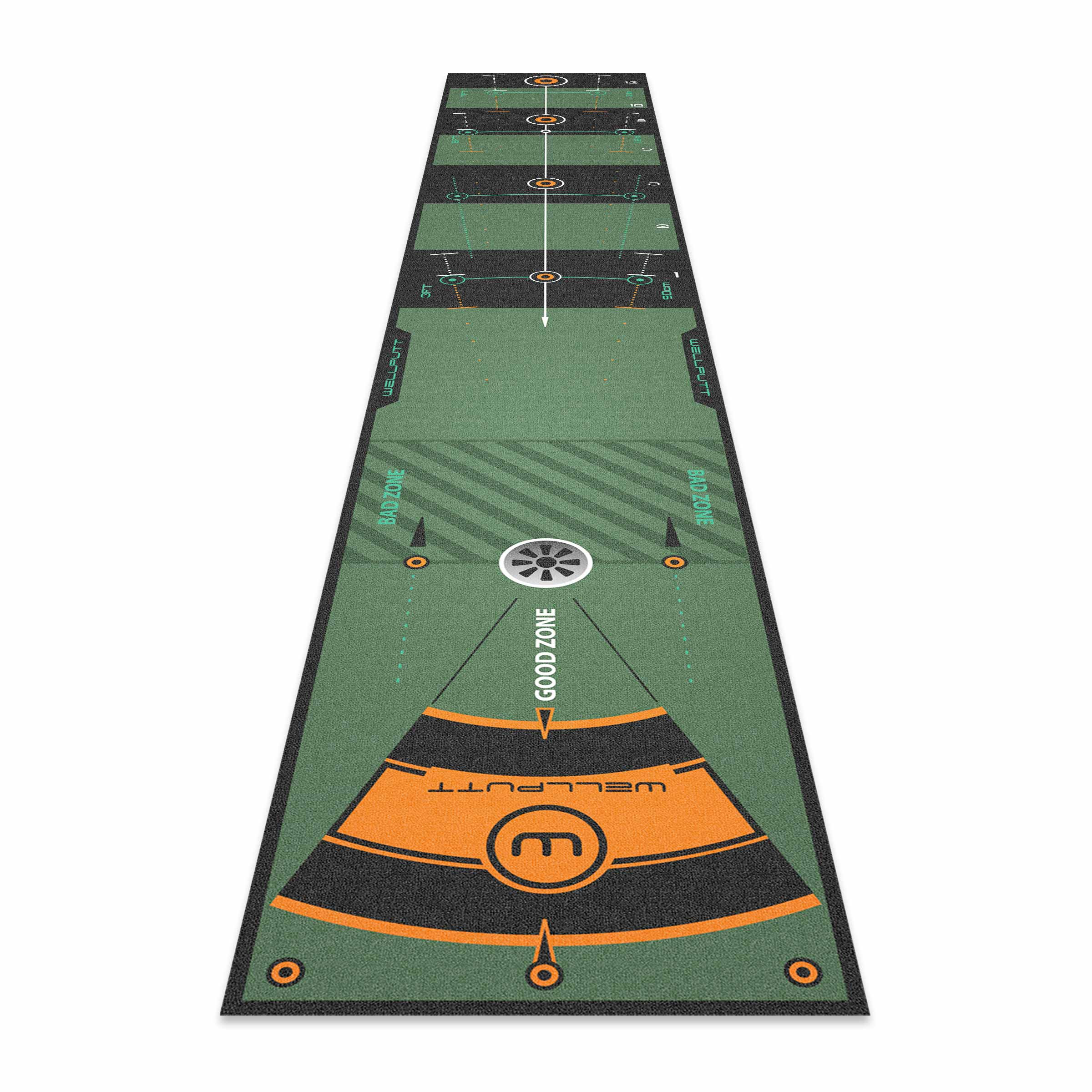 Putting training mat golf indoor - 10ft Classic | Wellputt