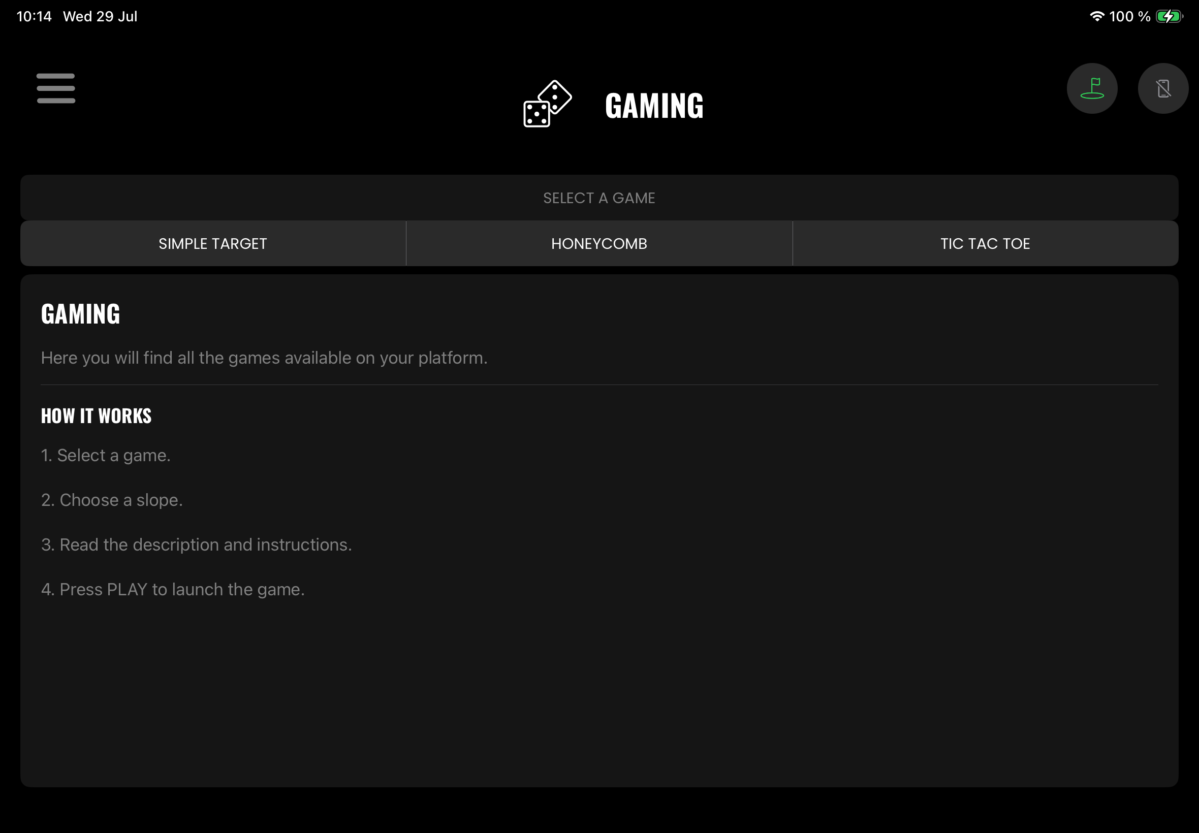 Wellputt app — interactive gaming